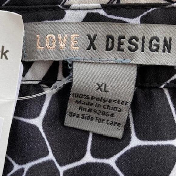 Nordstrom Love by  Design NWT Brooklyn Black Floral Art Button Shirt Dress XL - Picture 5 of 8